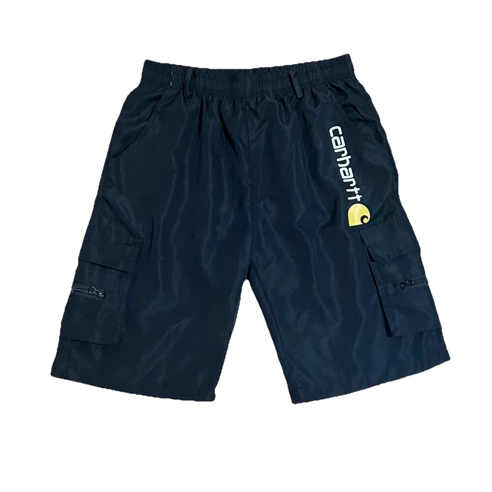 Carhartt Cargo Utility Shorts Black Lightweight Men's Medium Relaxed Fit